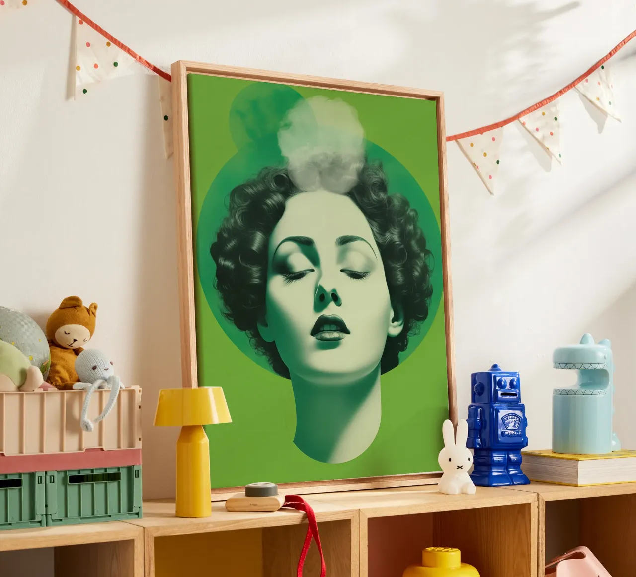 Vrouw canvas met Baklijst van Imagine