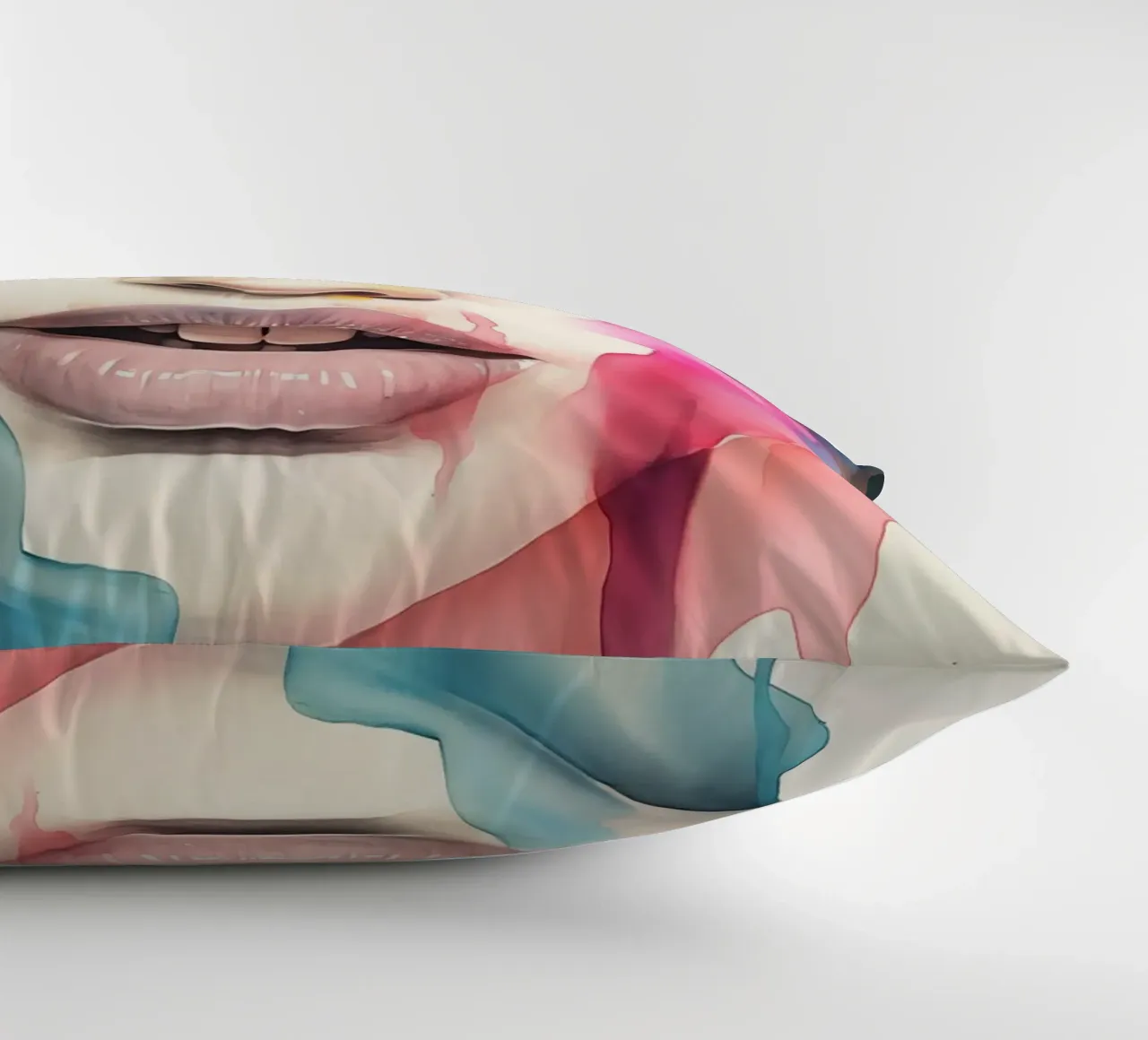 Women's face decorative cushion by Imagine