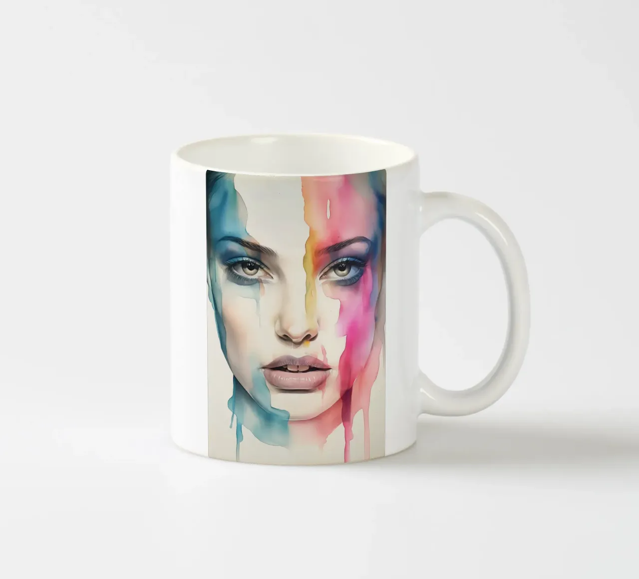 Volto femminile tazza in ceramica da Imagine