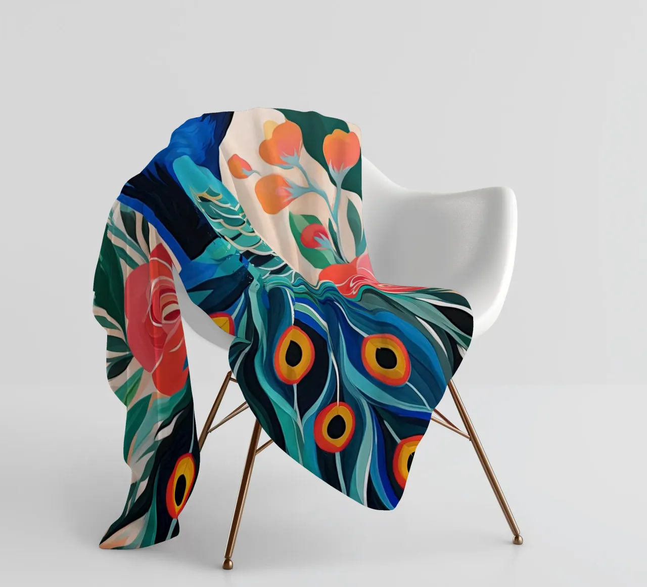 Pavone coperta in pile da Imagine