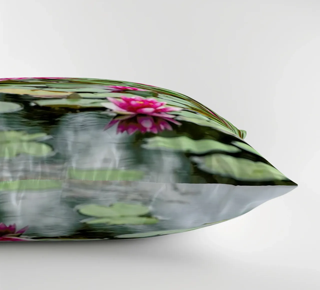 Waterlillies 1 decorative cushion by Curious Collections by Marielle Leenders