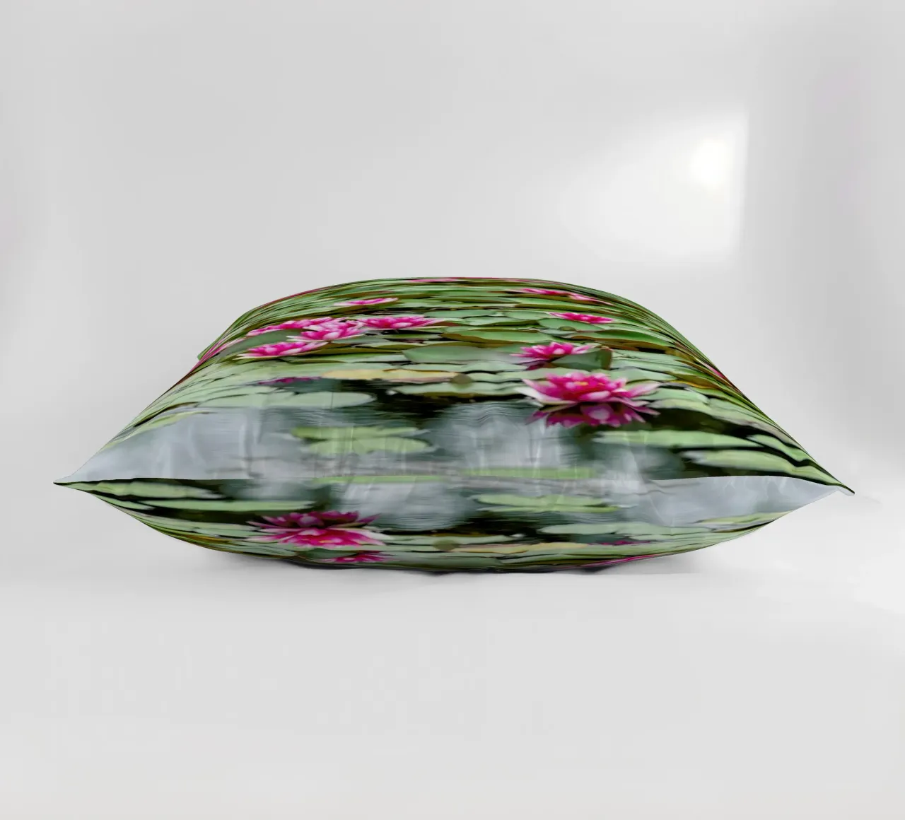 Waterlillies 1 decorative cushion by Curious Collections by Marielle Leenders