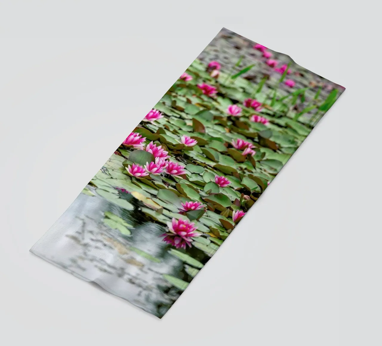 Waterlillies 1 beach towel by Curious Collections by Marielle Leenders