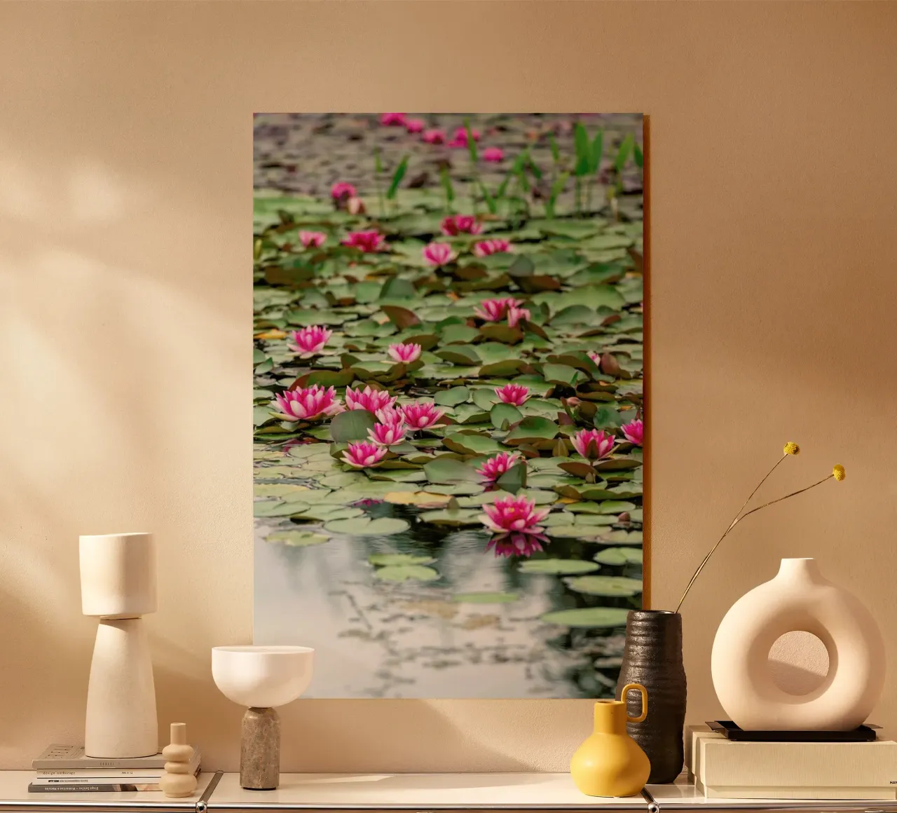 Waterlillies 1 acrylic glass by Curious Collections by Marielle Leenders