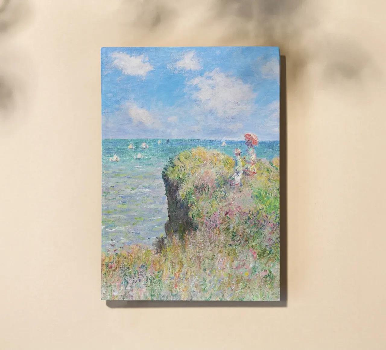 Cliff Walk at Pourville (1882) by Claude Monet. notebook by Monet Art Prints