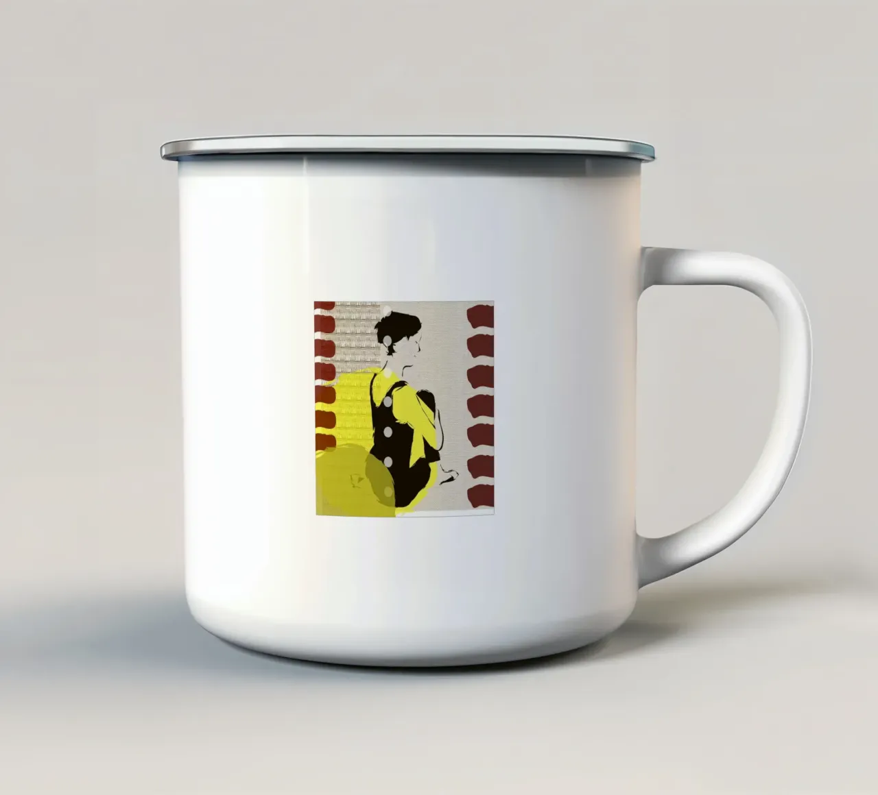 Yoga tazza in smalto da APC ARTWORK