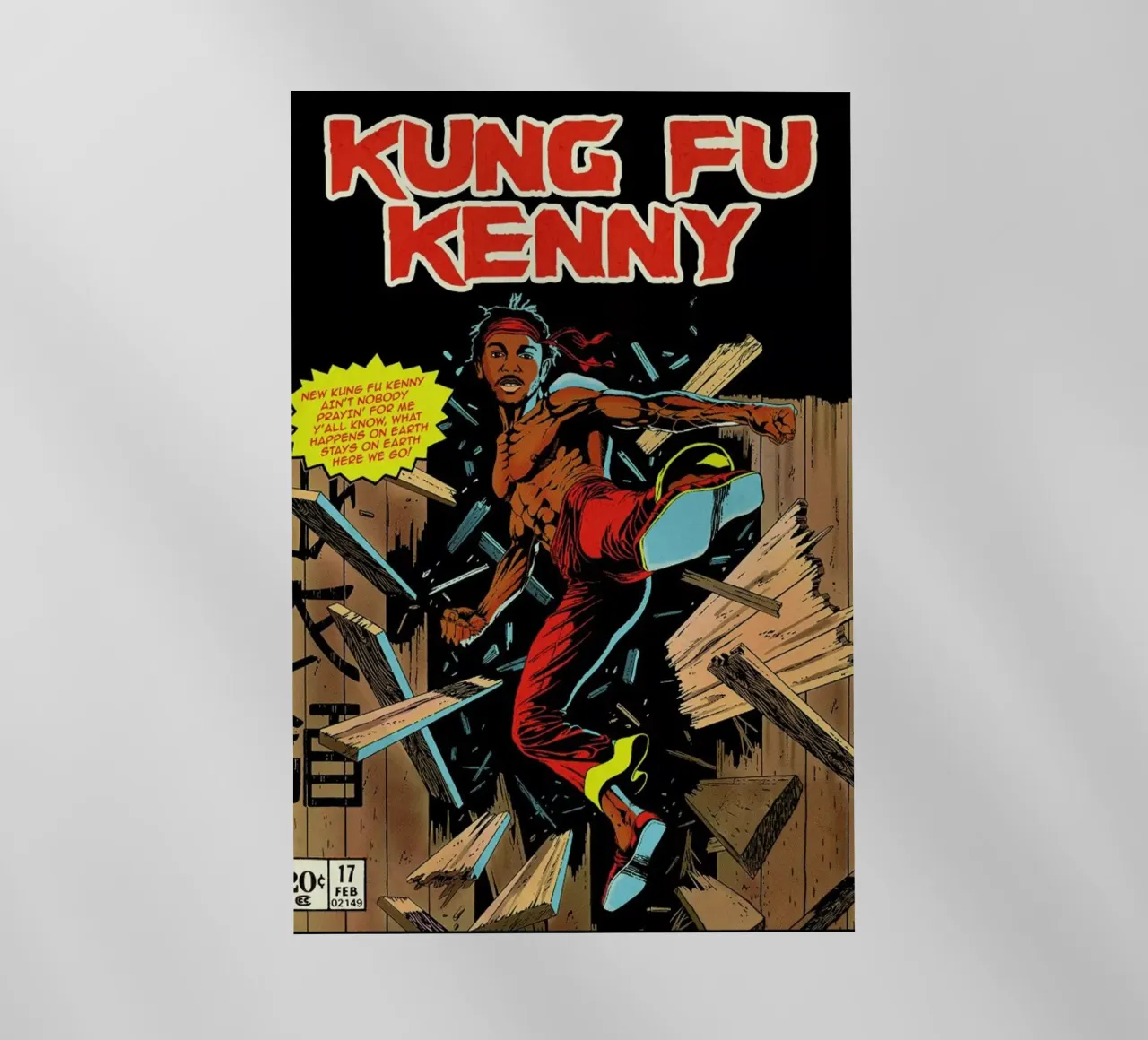 Kung Fu Kenny pellicola backlit da Ads Libitum
