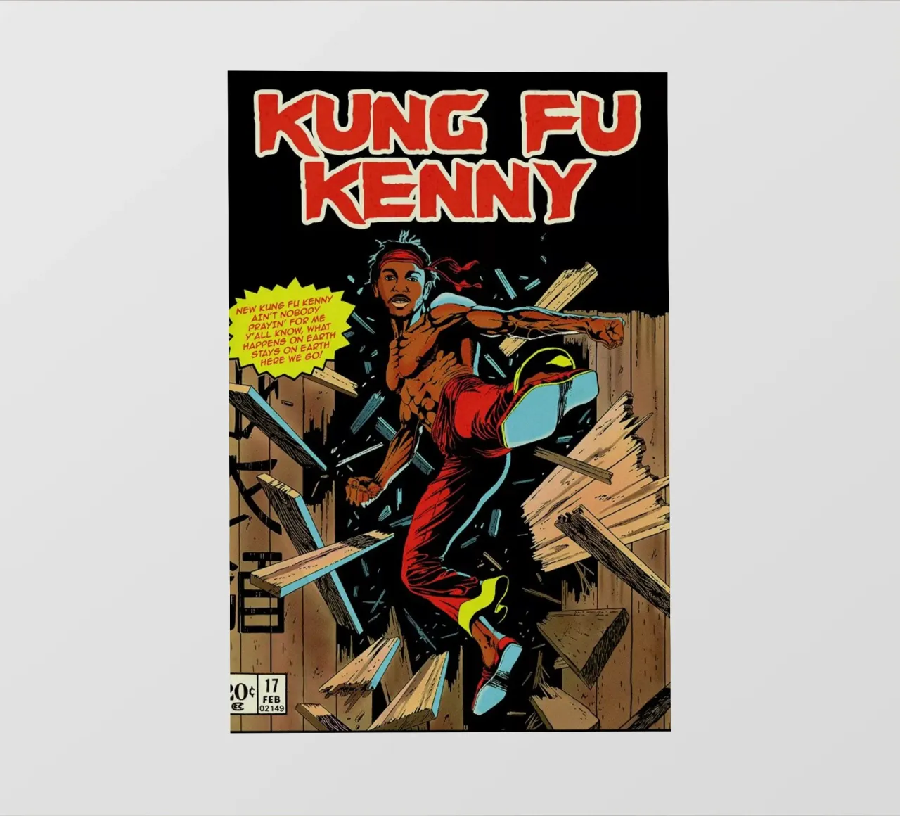 Kung Fu Kenny pellicola backlit da Ads Libitum