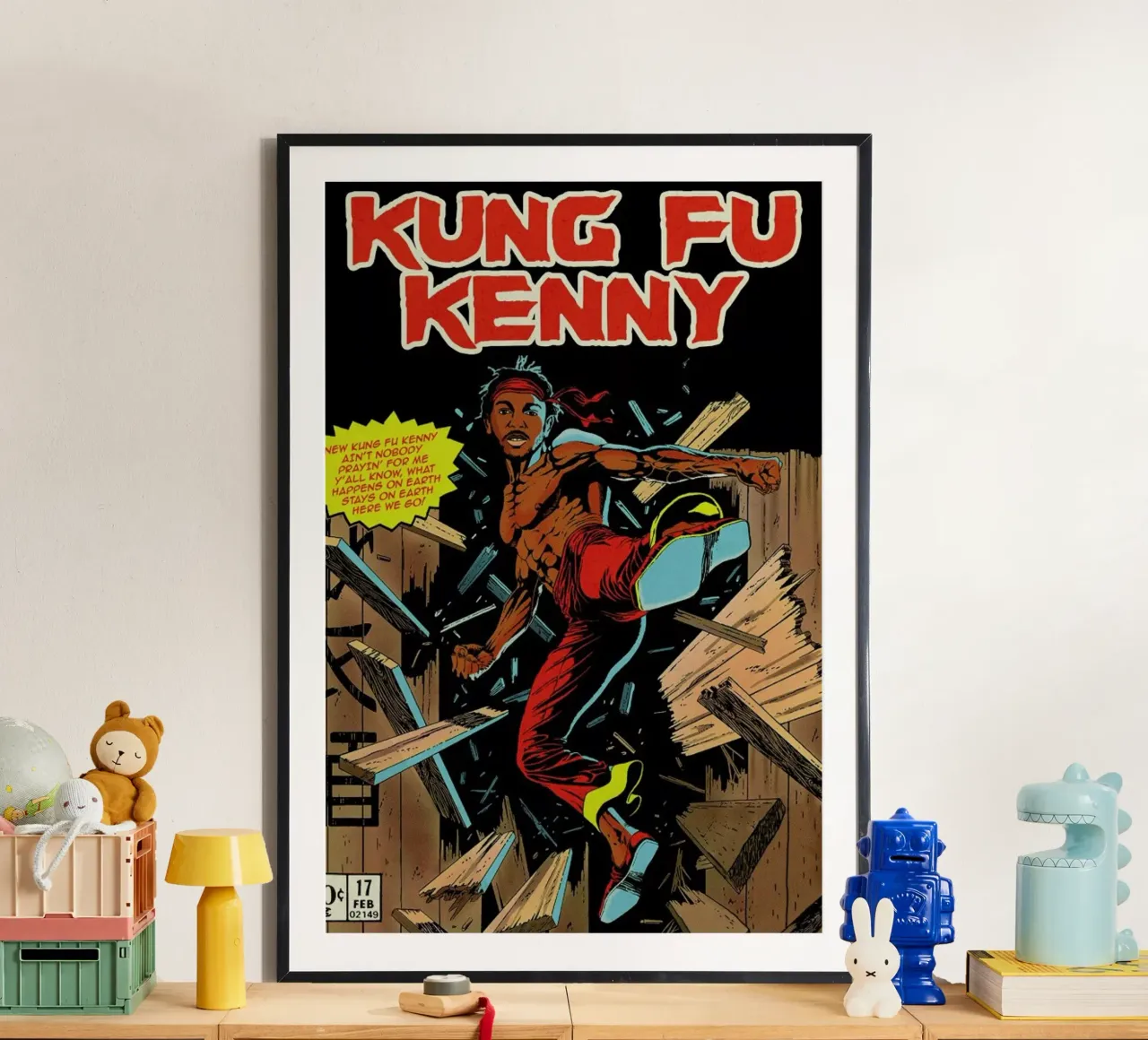 Kung Fu Kenny carta hahnemühle da Ads Libitum