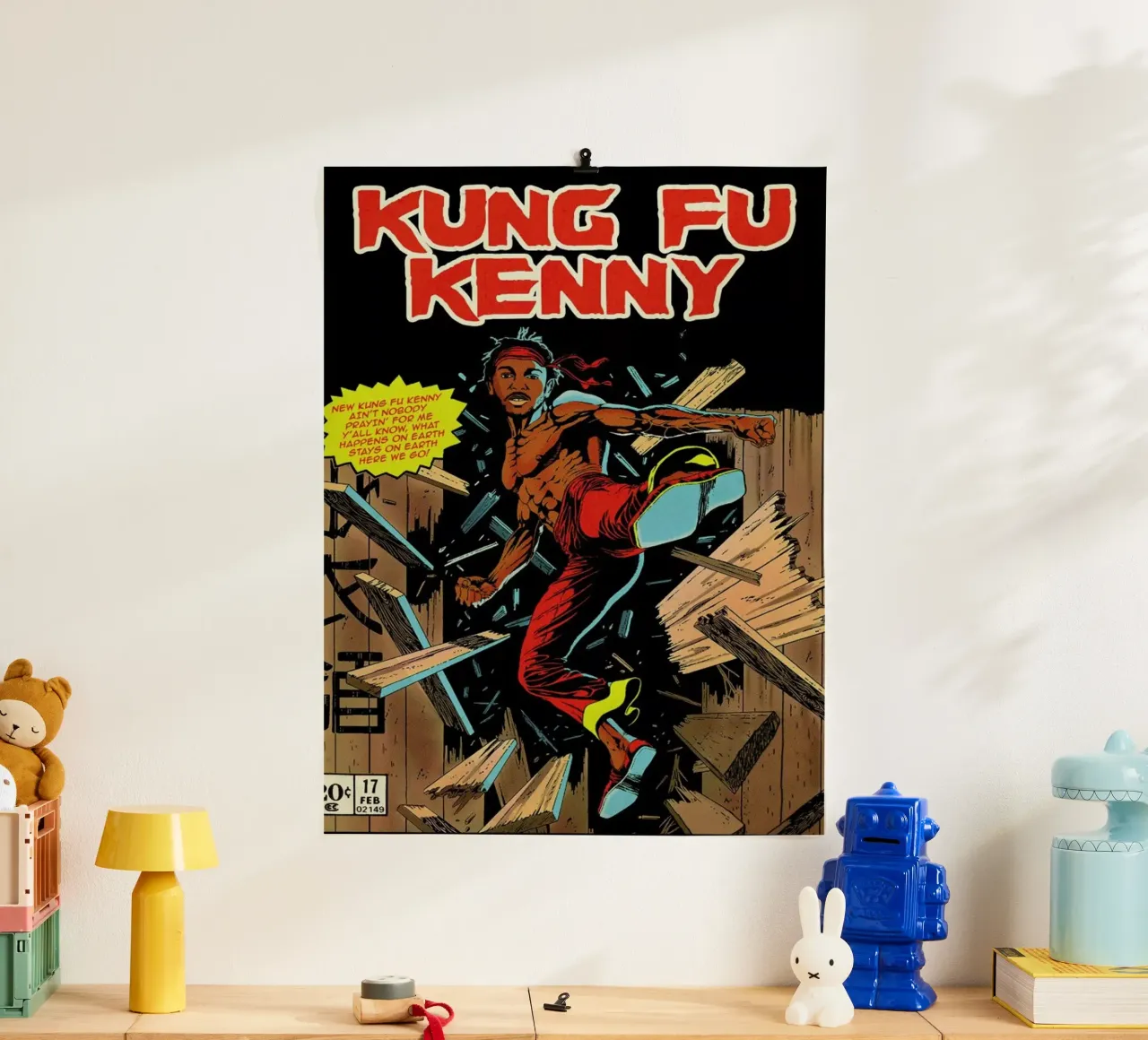 Kung Fu Kenny carta hahnemühle da Ads Libitum