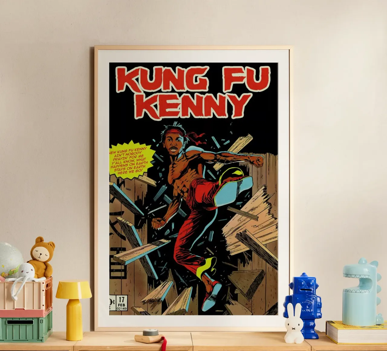 Kung Fu Kenny carta hahnemühle da Ads Libitum