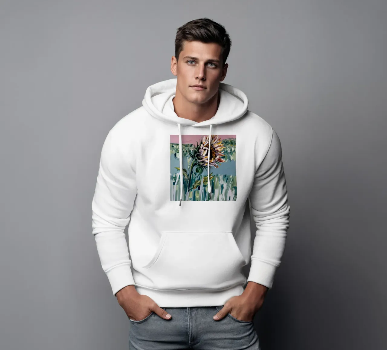 Curva di bellezza appassita felpa con cappuccio da Obisidian Brush