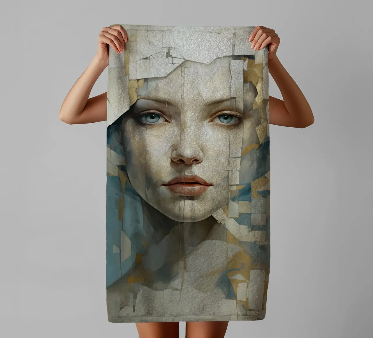 Abstract face towel by Imagine