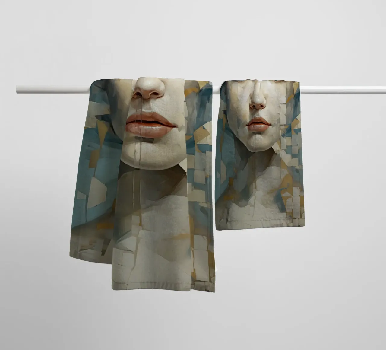 Abstract face towel by Imagine