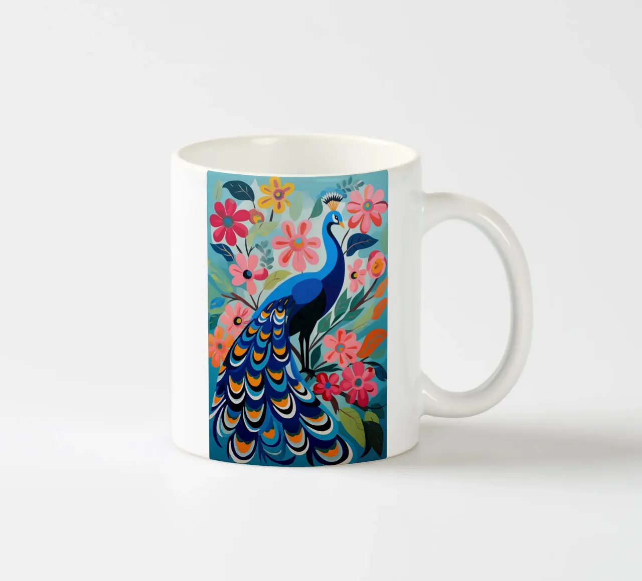 Pavone tazza in ceramica da Imagine