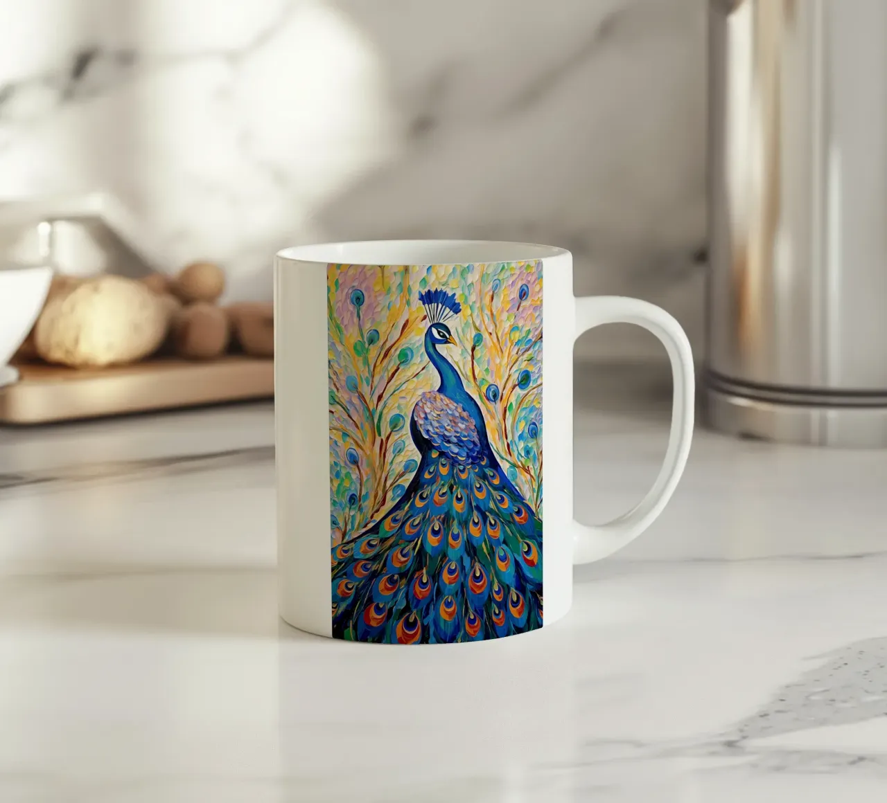 Pavone tazza in ceramica da Imagine