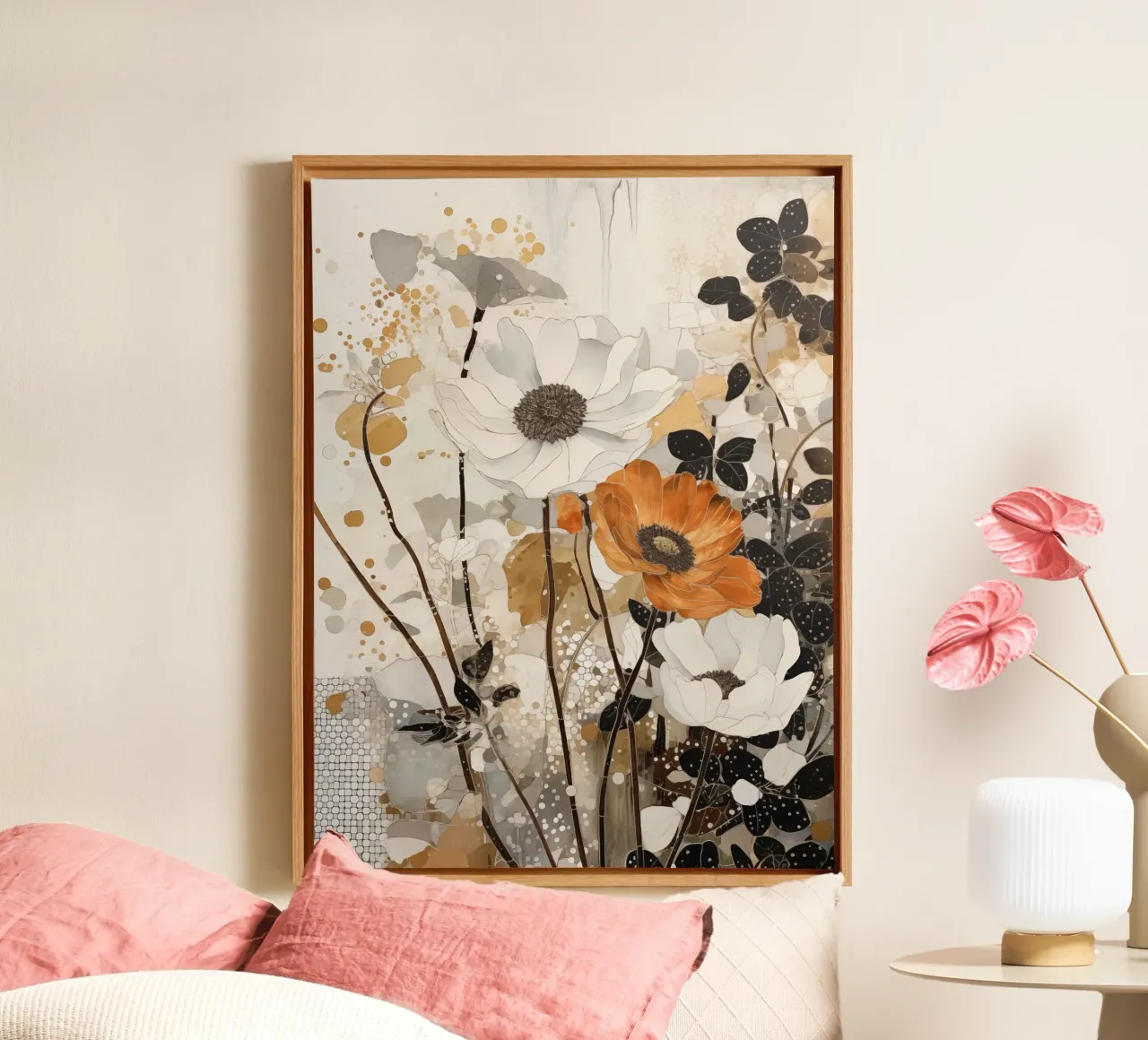 I fiori tela con Cornice a cassetta da Imagine