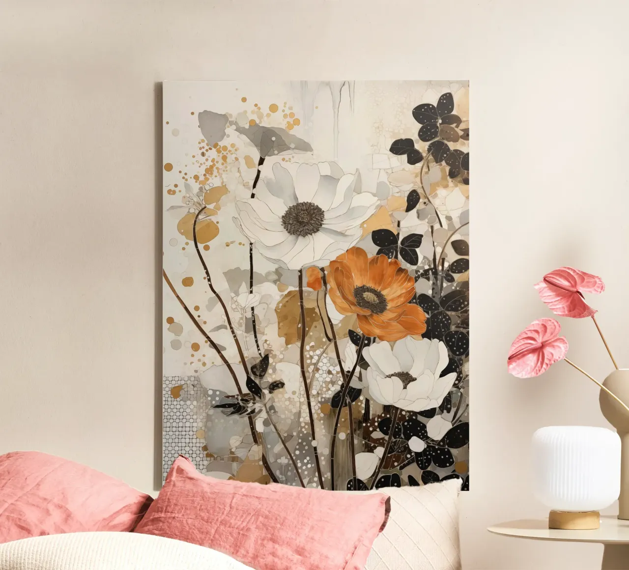 I fiori tela con Cornice a cassetta da Imagine