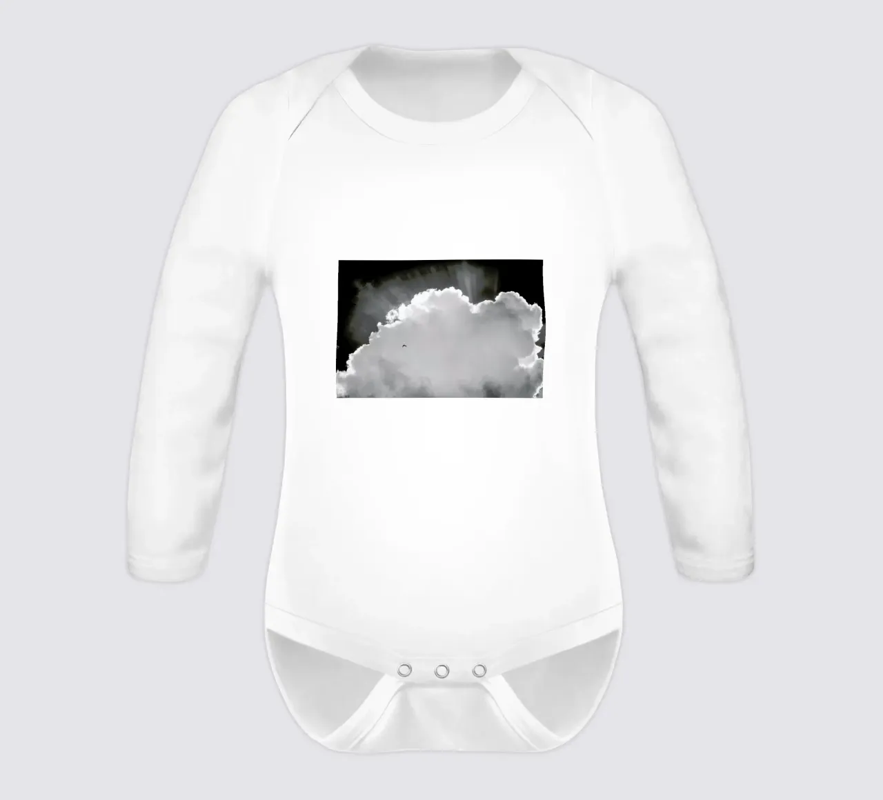 Heavenly long-sleeve baby romper by Tal Paz-Fridman