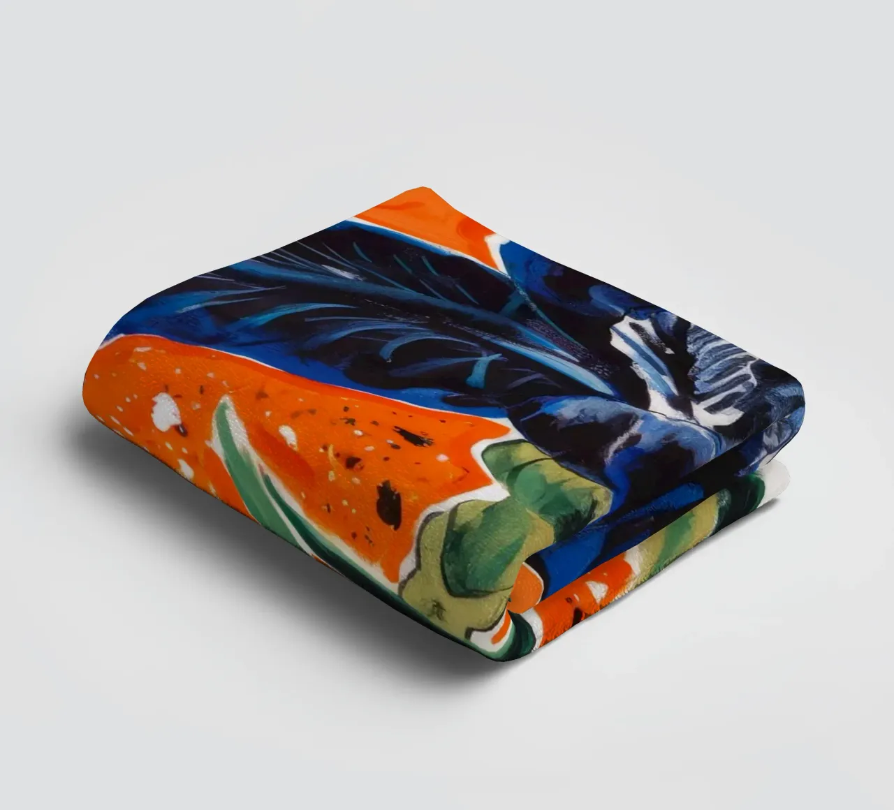 Electric Iris Flame towel by Obisidian Brush