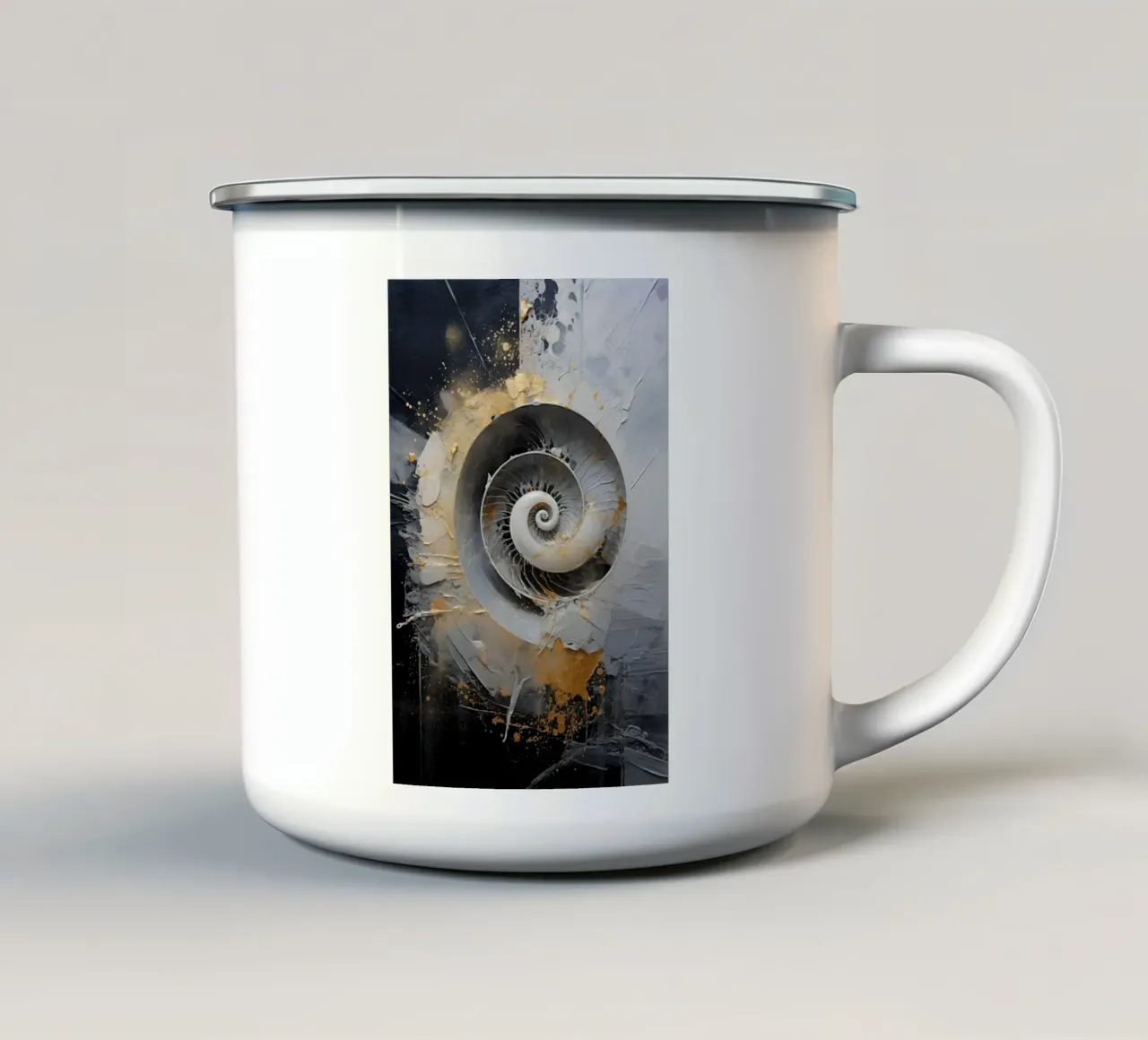 Guscio astratto tazza in smalto da Imagine
