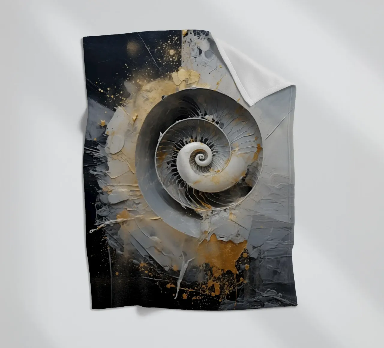 Abstract shell fleece blanket by Imagine