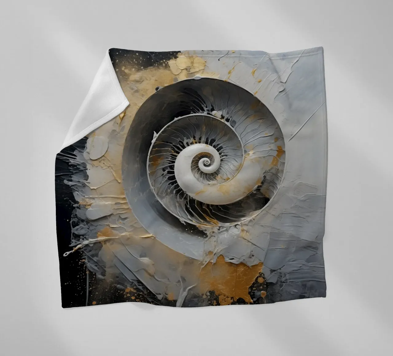 Abstract shell fleece blanket by Imagine
