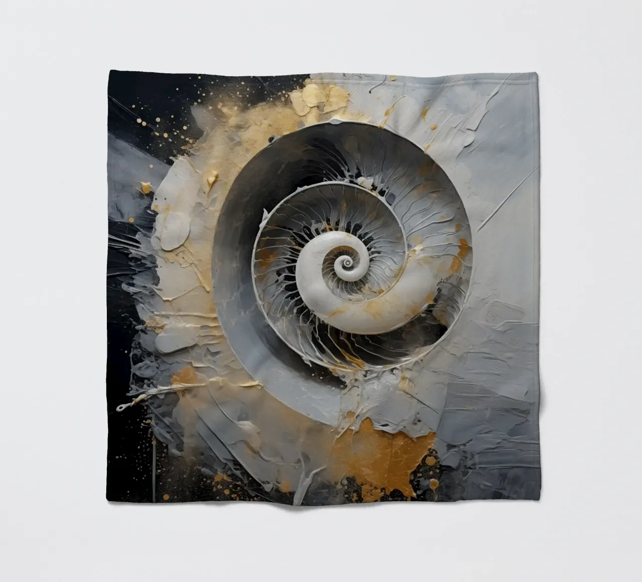Abstract shell fleece blanket by Imagine