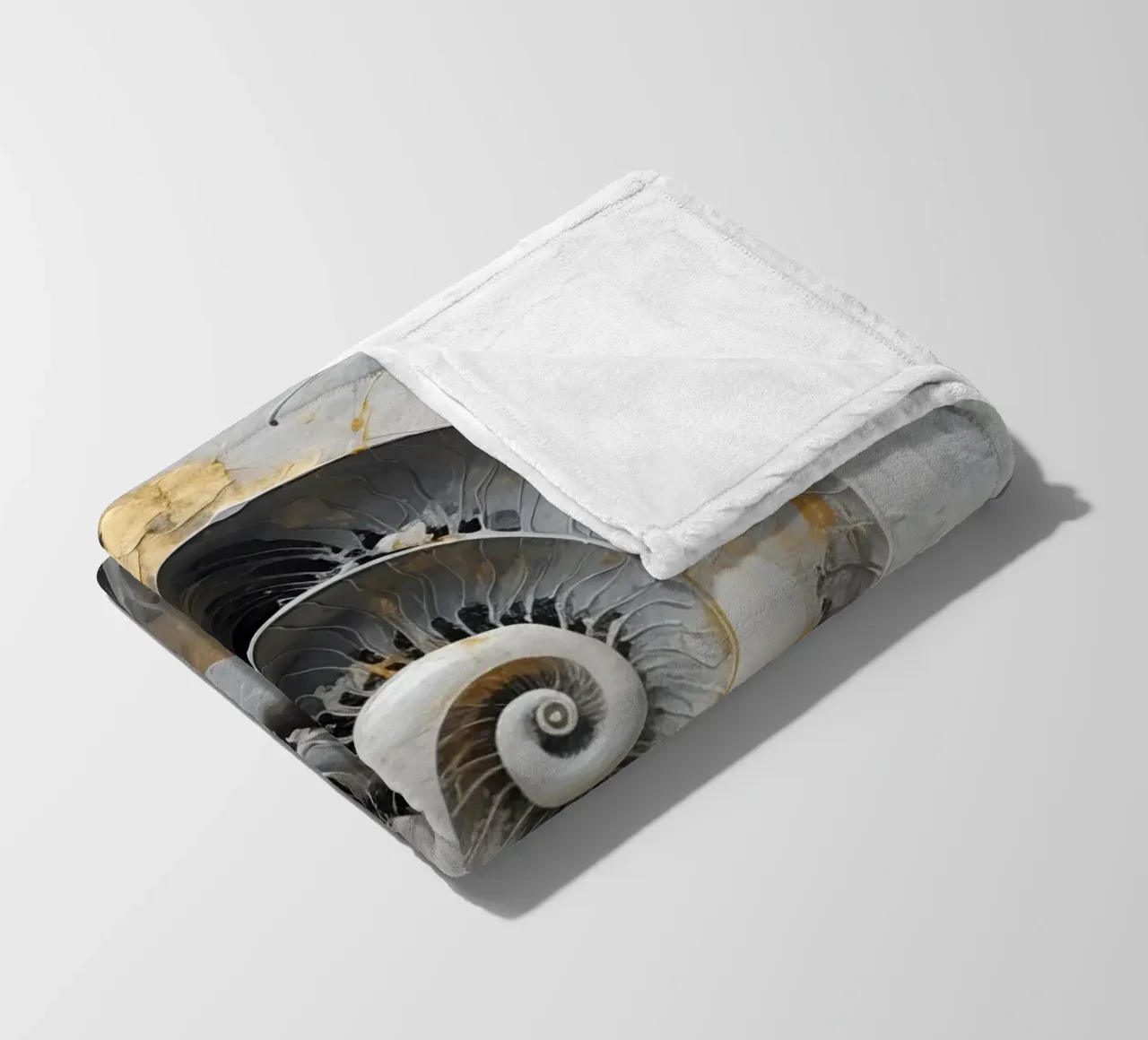 Abstract shell fleece blanket by Imagine