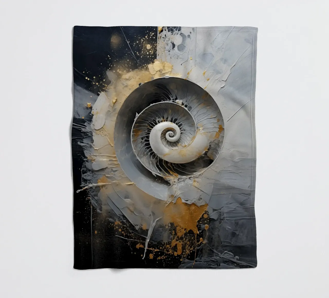 Abstract shell fleece blanket by Imagine