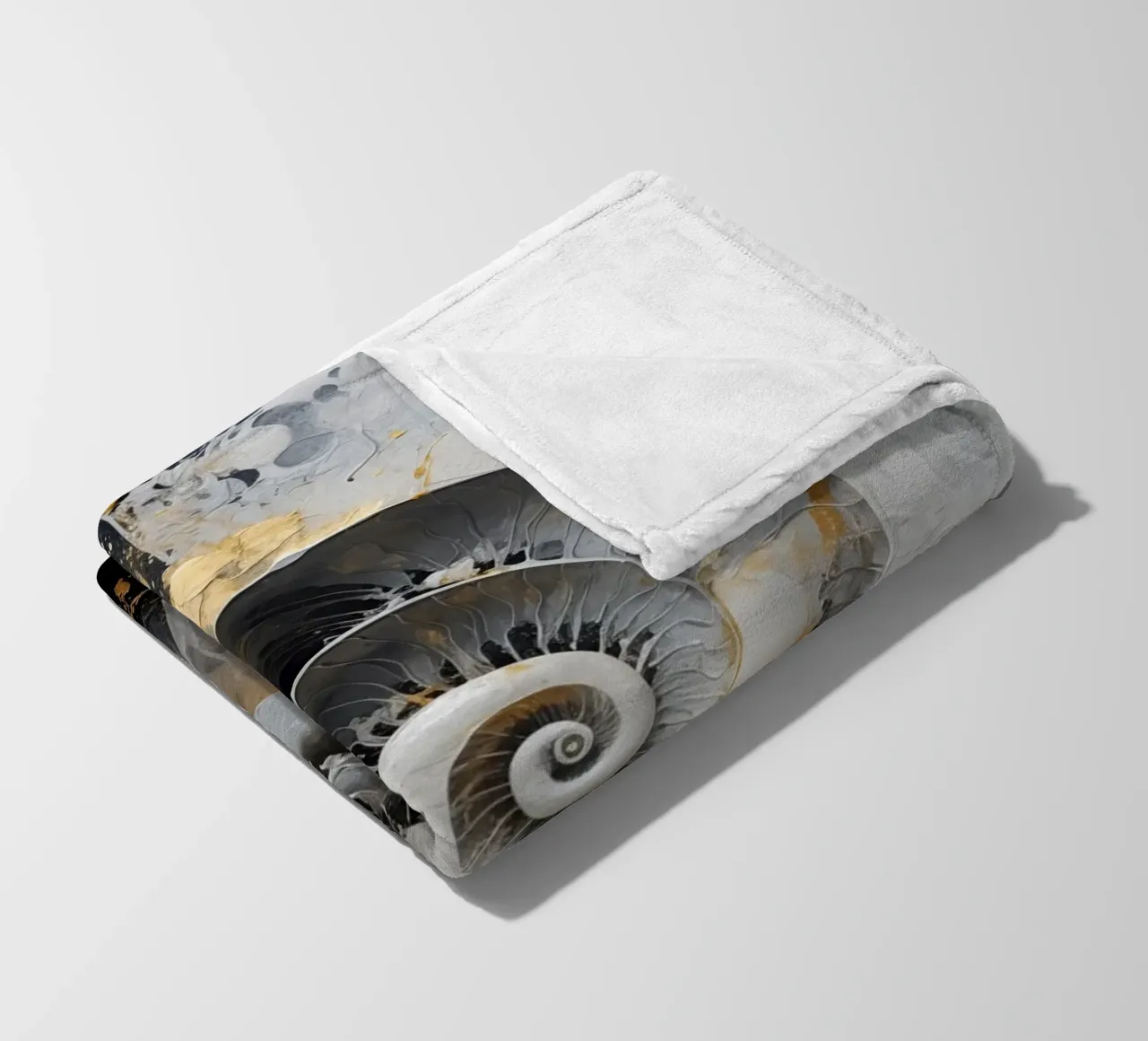 Abstract shell fleece blanket by Imagine