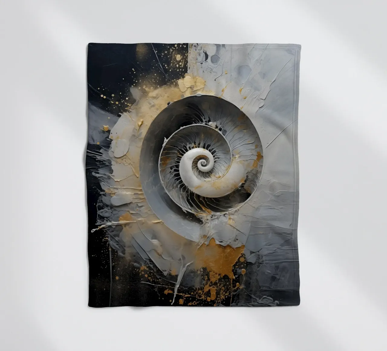 Abstract shell fleece blanket by Imagine