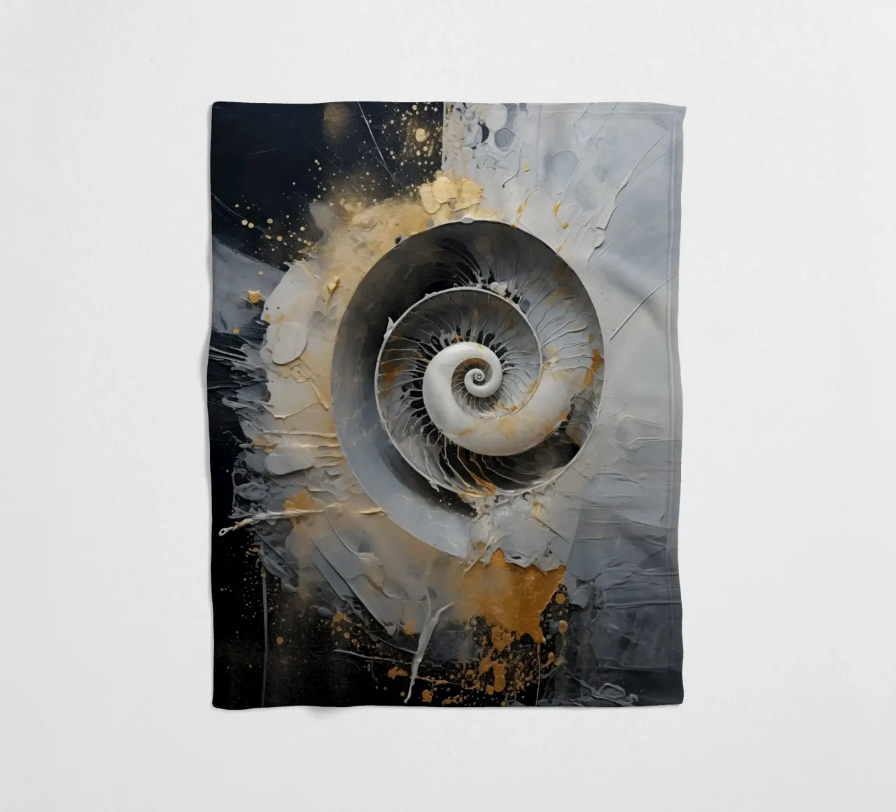 Abstract shell fleece blanket by Imagine