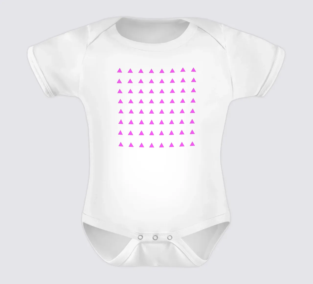 Neon Triangles Pink body neonato maniche corte da SilverPegasus