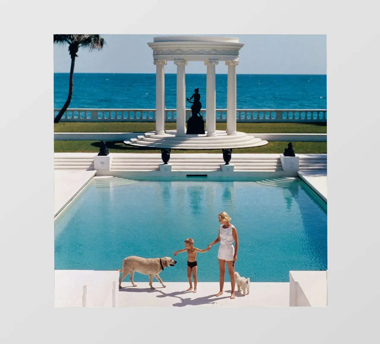 Bella piscina Slim aarons pellicola backlit da Chrisvintage
