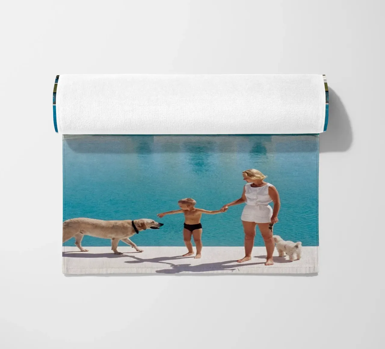 Bella piscina Slim aarons telo mare da Chrisvintage