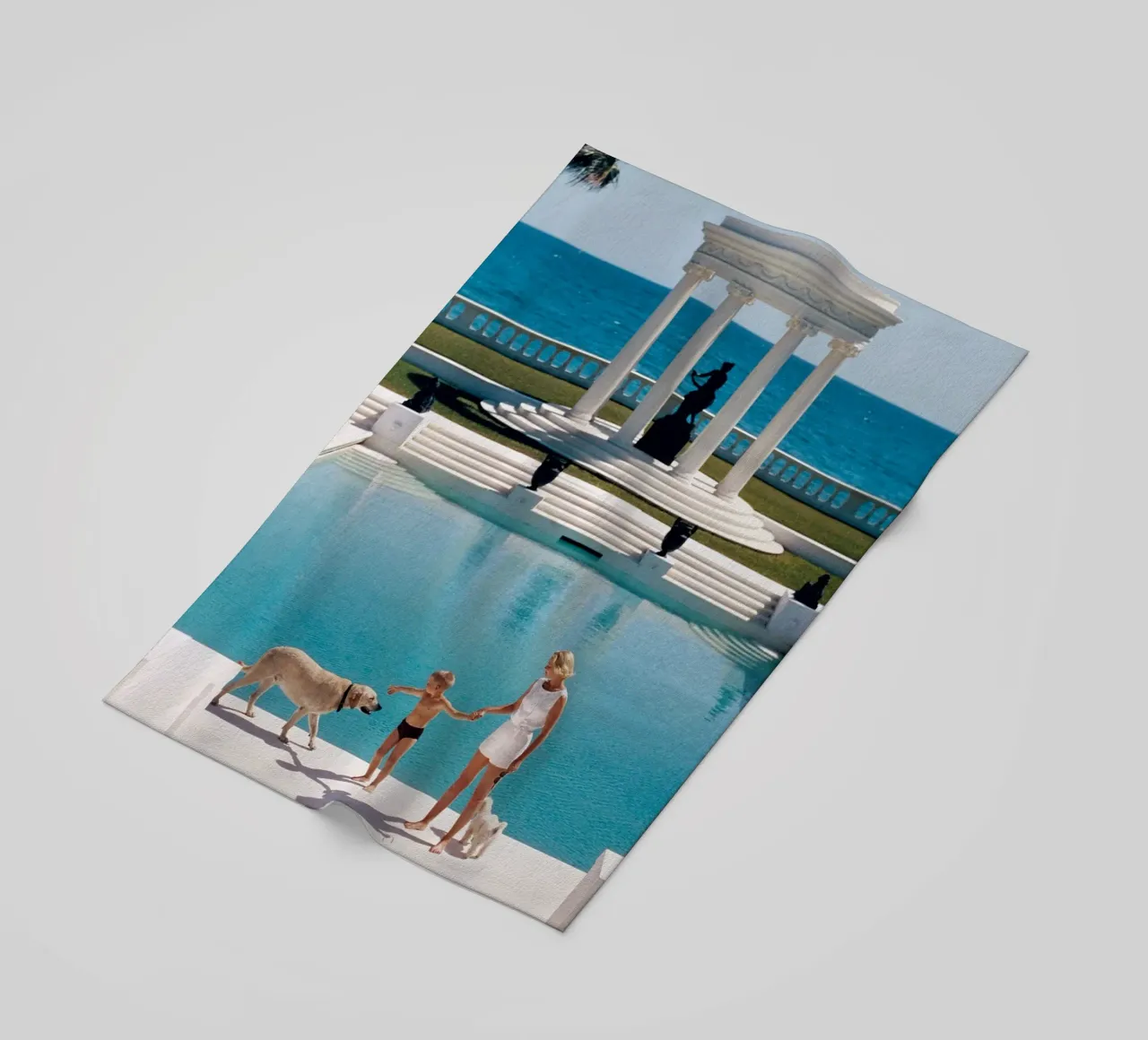 Bella piscina Slim aarons telo mare da Chrisvintage