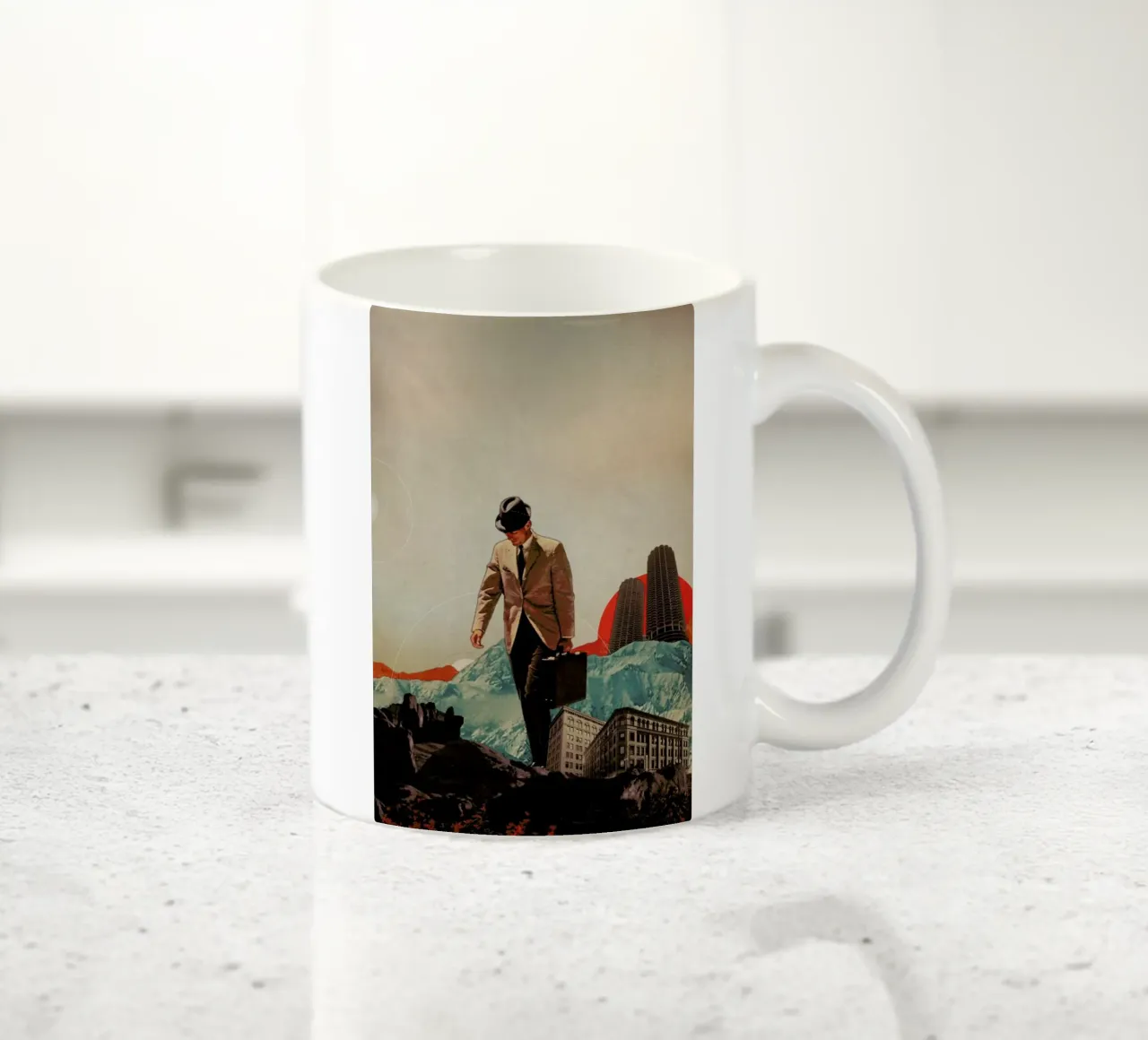 Leaving Their Cities Behind tazza in ceramica da Frank Moth