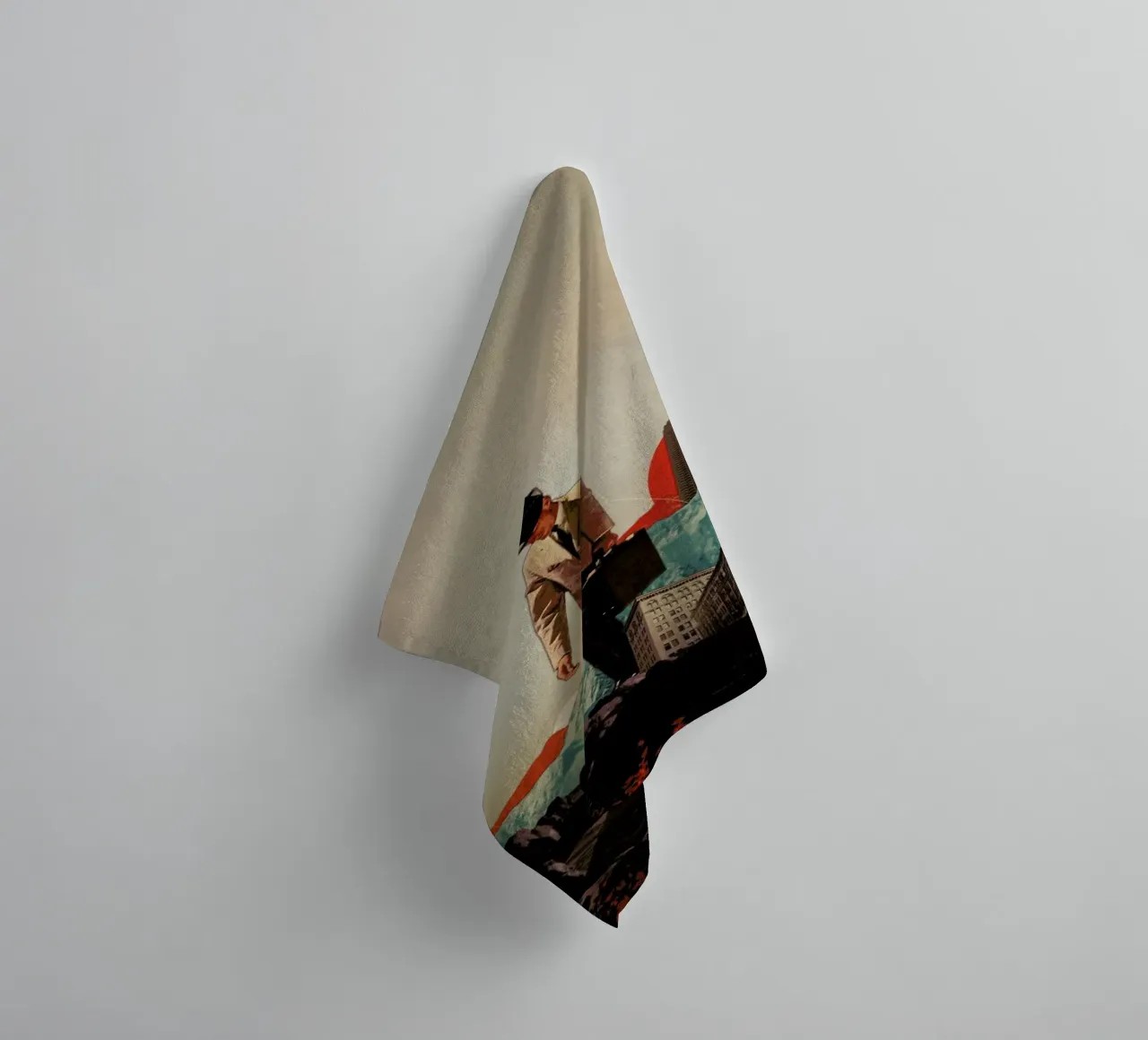 Leaving Their Cities Behind asciugamano da bagno da Frank Moth