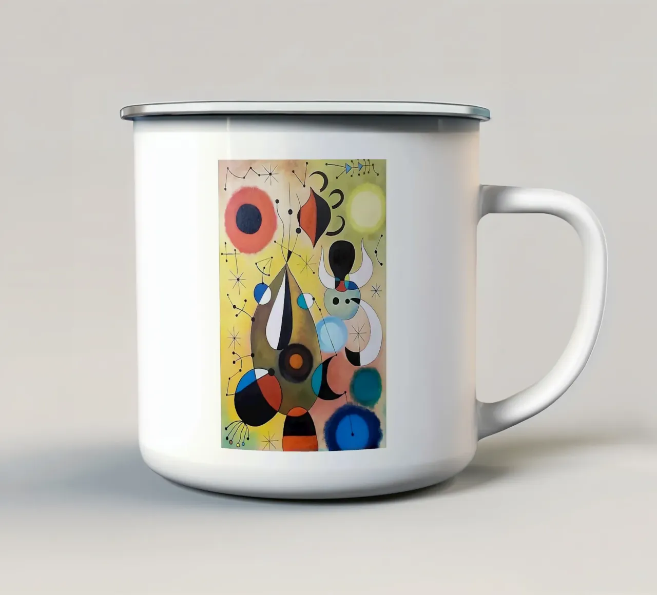 Joan Mirao tazza in smalto da Maegan