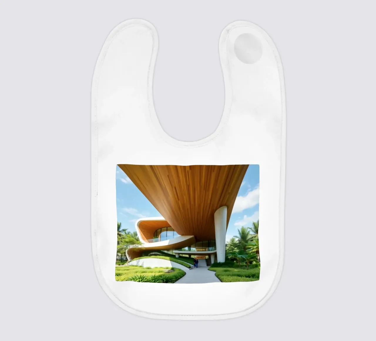 Design architettonico moderno con curve ampie bavaglino da DesignDoodle