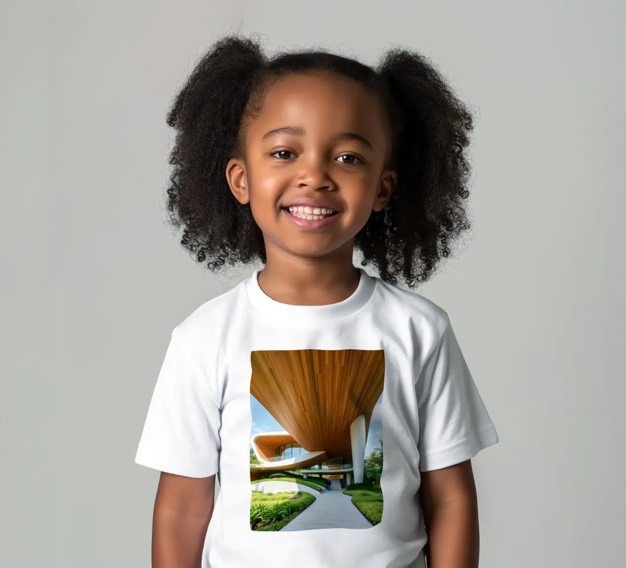 Design architettonico moderno con curve ampie t-shirt bambini da DesignDoodle