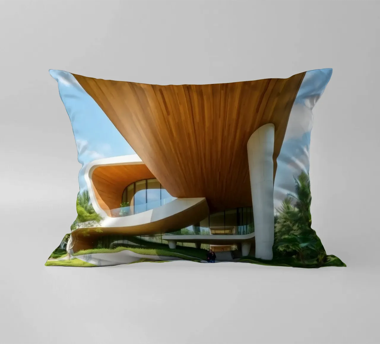Design architettonico moderno con curve ampie cuscino da DesignDoodle