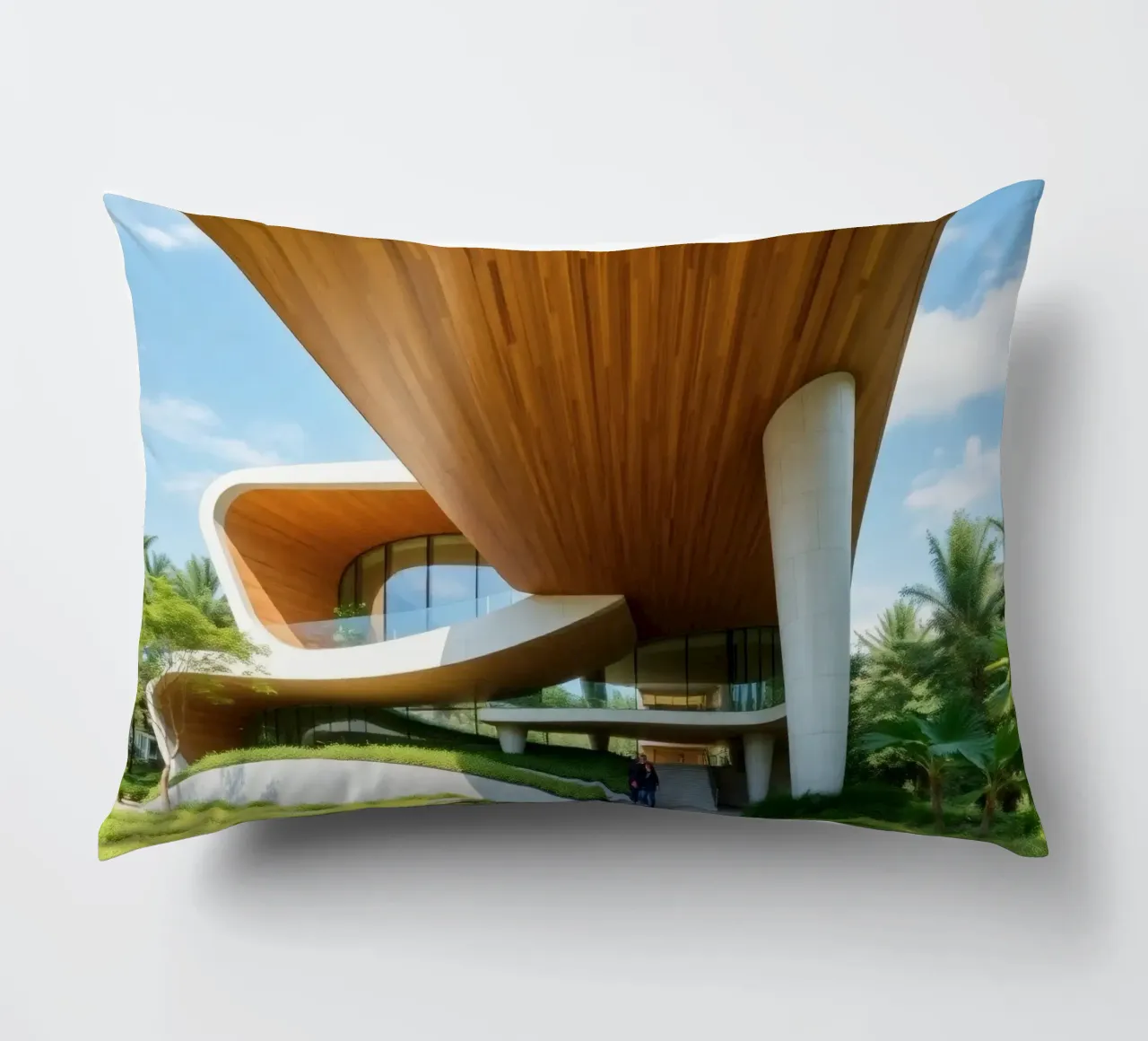 Design architettonico moderno con curve ampie cuscino da DesignDoodle