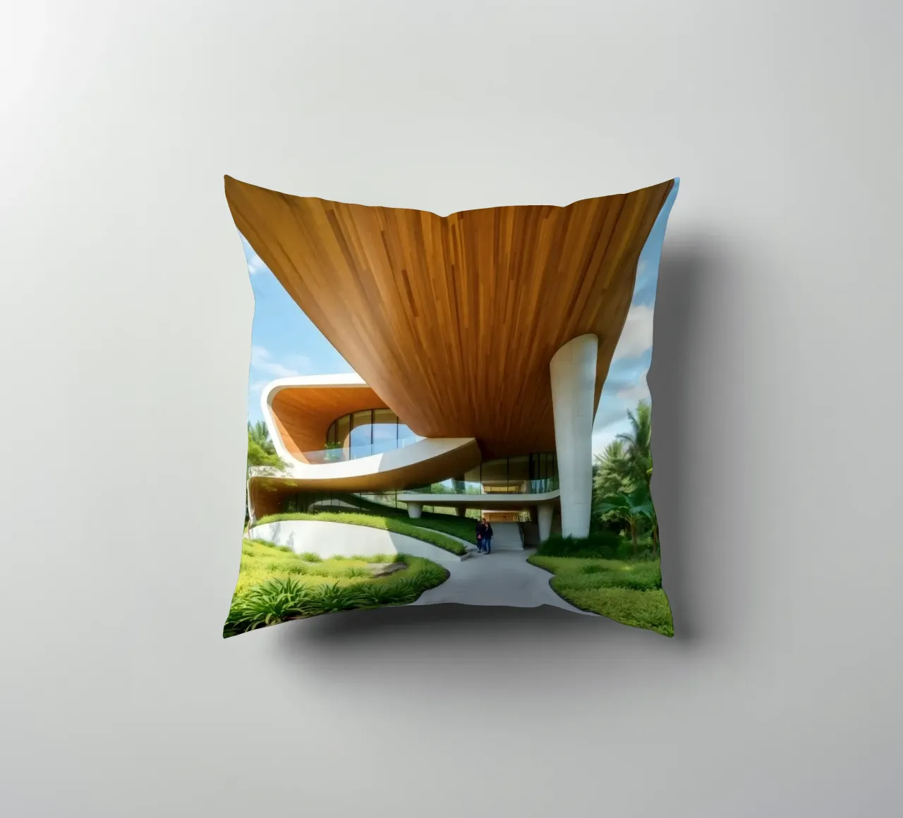 Design architettonico moderno con curve ampie cuscino da DesignDoodle