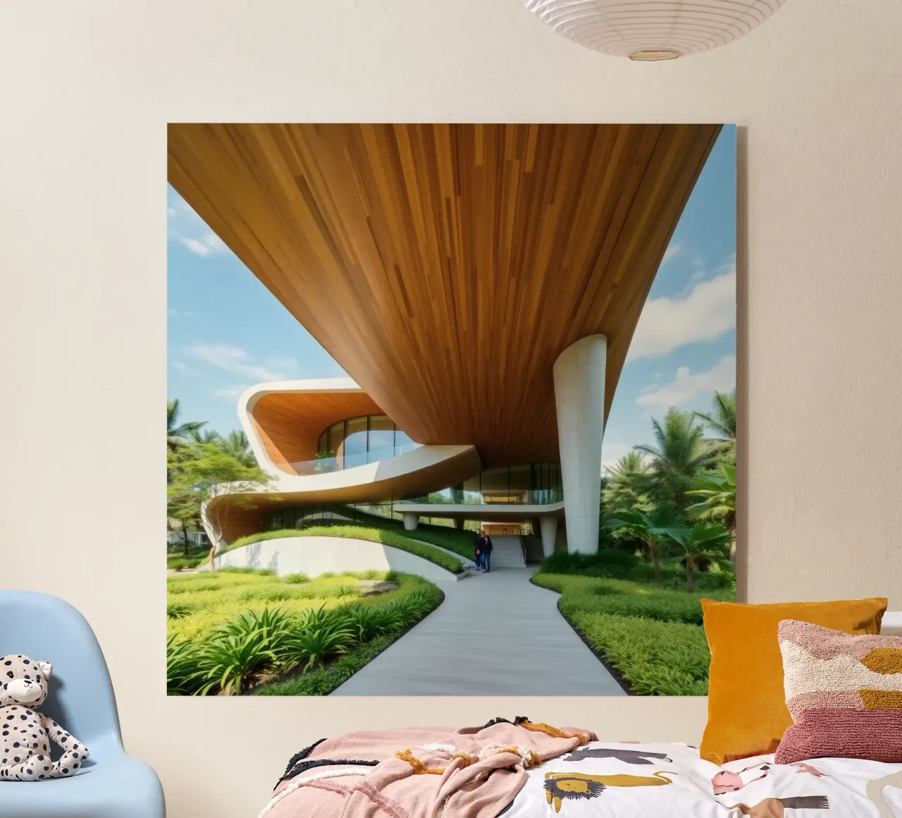 Design architettonico moderno con curve ampie plexiglass da DesignDoodle