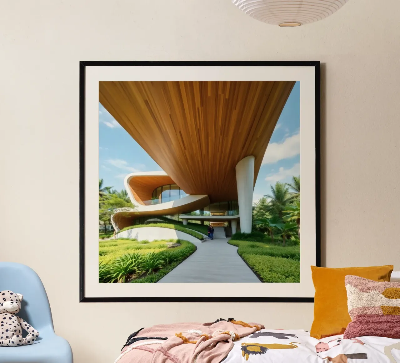 Conception architecturale moderne avec des courbes prononcées hahnemühle de DesignDoodle