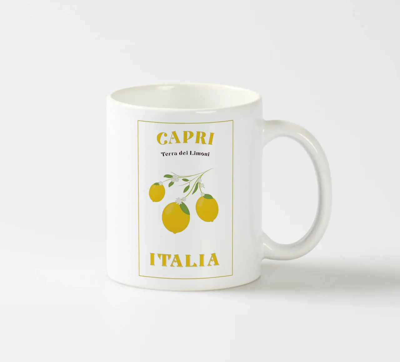 Capri Terra dei Limoni tazza in ceramica da pierosvisuals