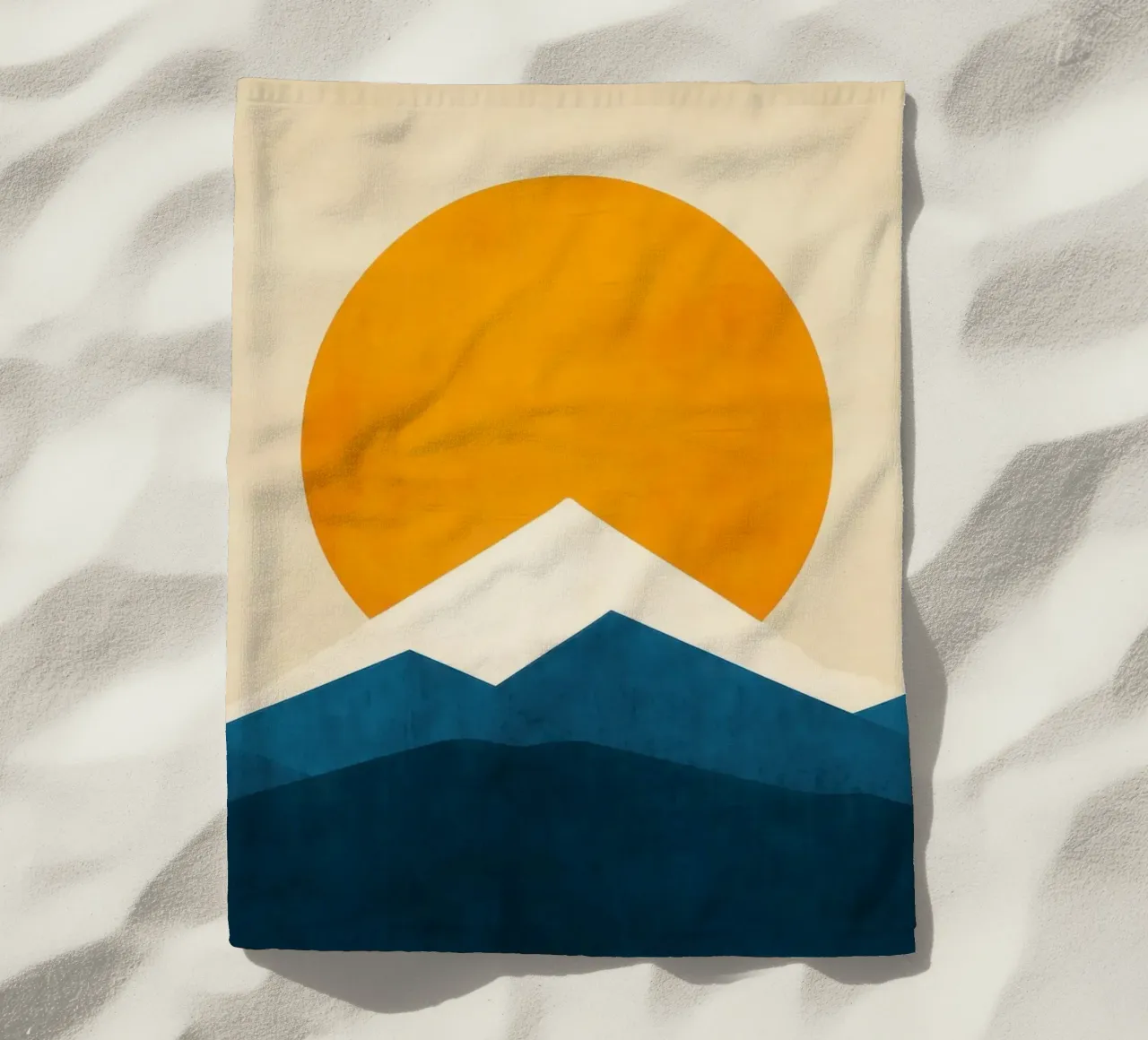 Fuji - Il sole splende sul Giappone telo mare da Affiches Soleil & Déco Lumineuse – Sunny