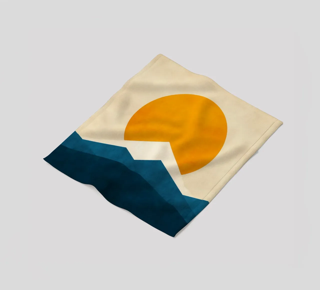 Fuji - Il sole splende sul Giappone coperta in pile da Affiches Soleil & Déco Lumineuse – Sunny